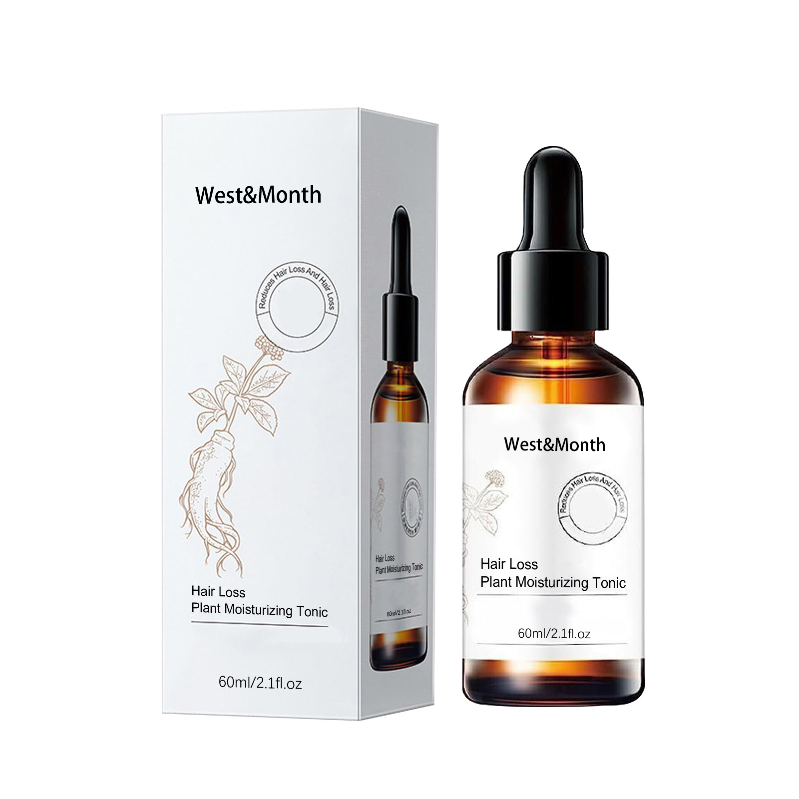 West & Month Dense Hair Essential Oil Repair Strong and Firm Hair Root Thick Hair Soft Hair Care Essential Oil