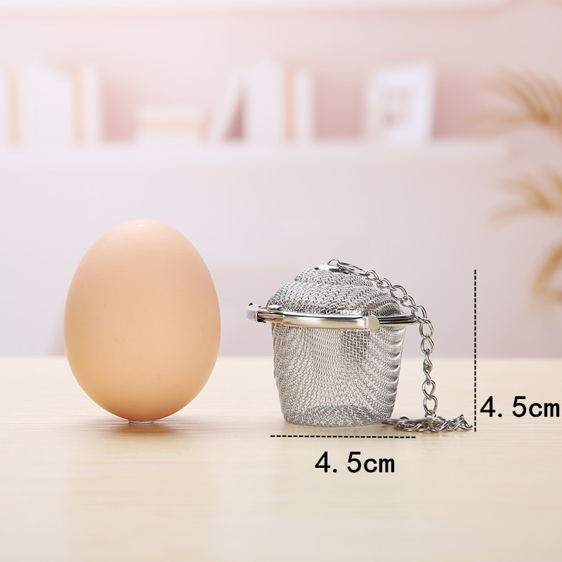 304 Stainless Steel Tea Ball Seasoning Jar Tea Filter Tea Ball Household Stew Ingredients Ball Seasoning Ball Tea Making Device