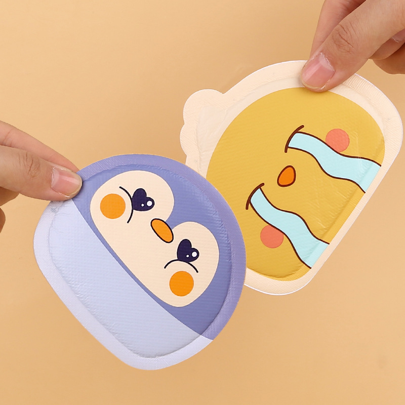 有创版权自发热暖宝宝萌卡通暖身贴儿童学生加热贴中号暖贴暖身贴