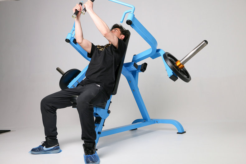 商用上斜扩胸训练器健身房专用器材悍马全套挂片胸部扩胸力量器械