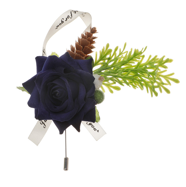 西式婚礼宴会胸花礼服襟花结婚仿真玫瑰花胸针新款韩式森系胸针