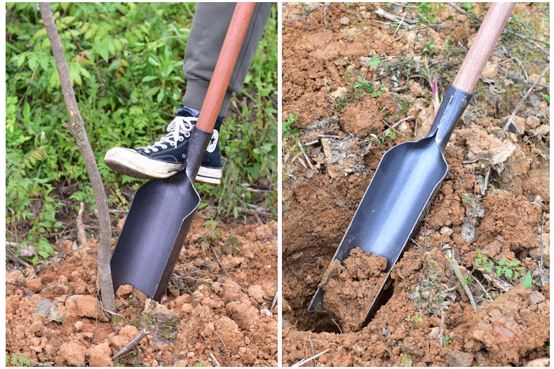 电杆洞打洞工具挖井铲泥掏土铲子考古挖土锰钢铲头洛阳铲取土工具