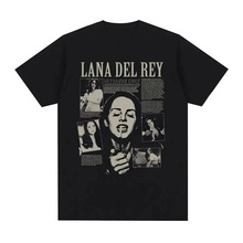 歌手Lana Del Rey印花T恤女式时尚嘻哈街头服饰原宿短袖T恤