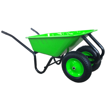 俄罗斯热销 双轮手推车 建筑工地手推车 wb6418s 镀锌车斗手推车