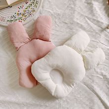 新款ins婴儿小兔定型枕 透气网布宝宝防偏头枕 0-1岁儿童午睡枕头