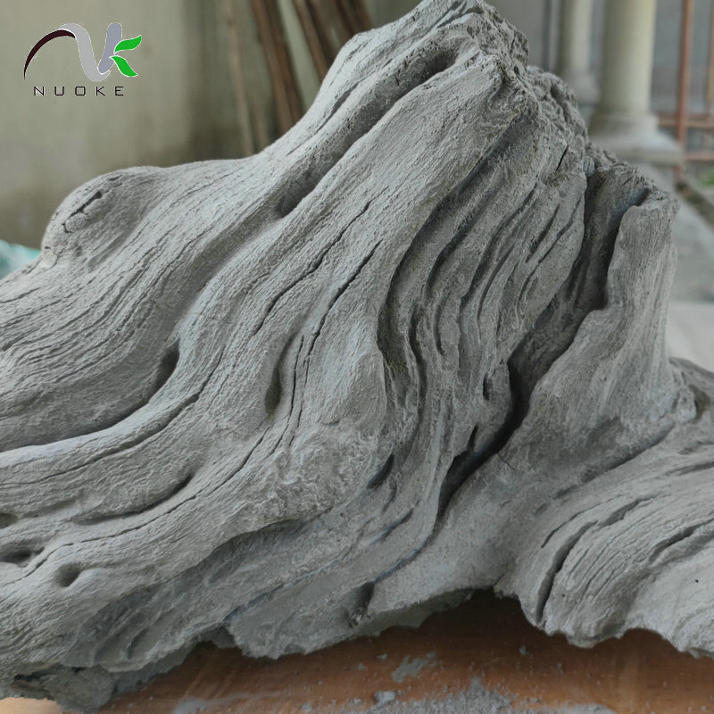 户外景观工程grc水泥假树 手工仿真植物树干制作 现场水泥直塑