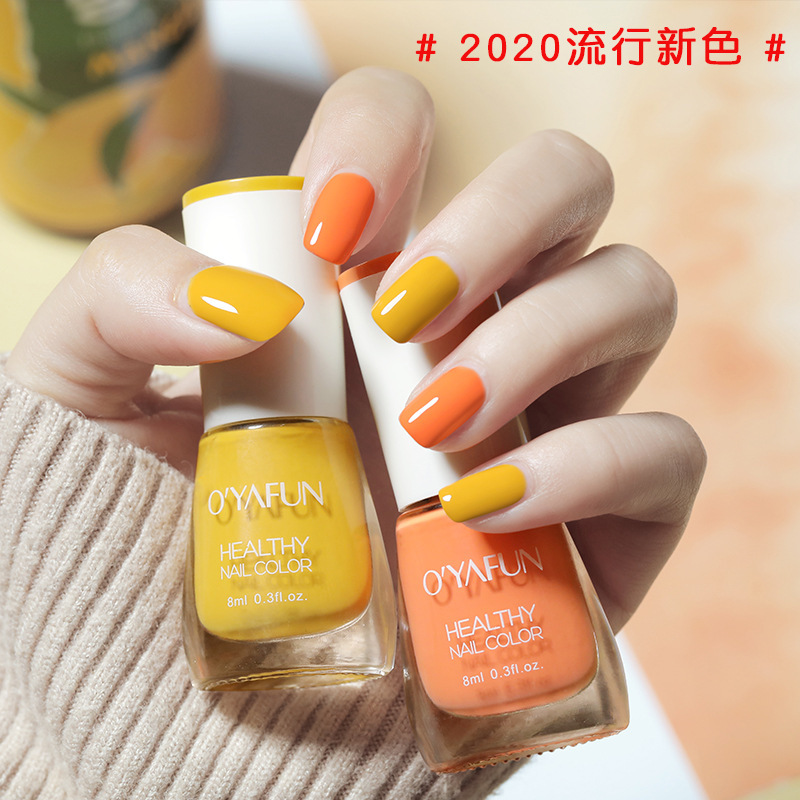 OYAFUN New Baking-Free Quick-Drying Nail Polish Long-Lasting Water-Based Tearable Peelable in Stock Wholesale Hair Generation