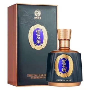 湄窖宝石坛500ml 酱香型53度白酒 盒装白酒 贵州老八大名酒-阿里巴巴