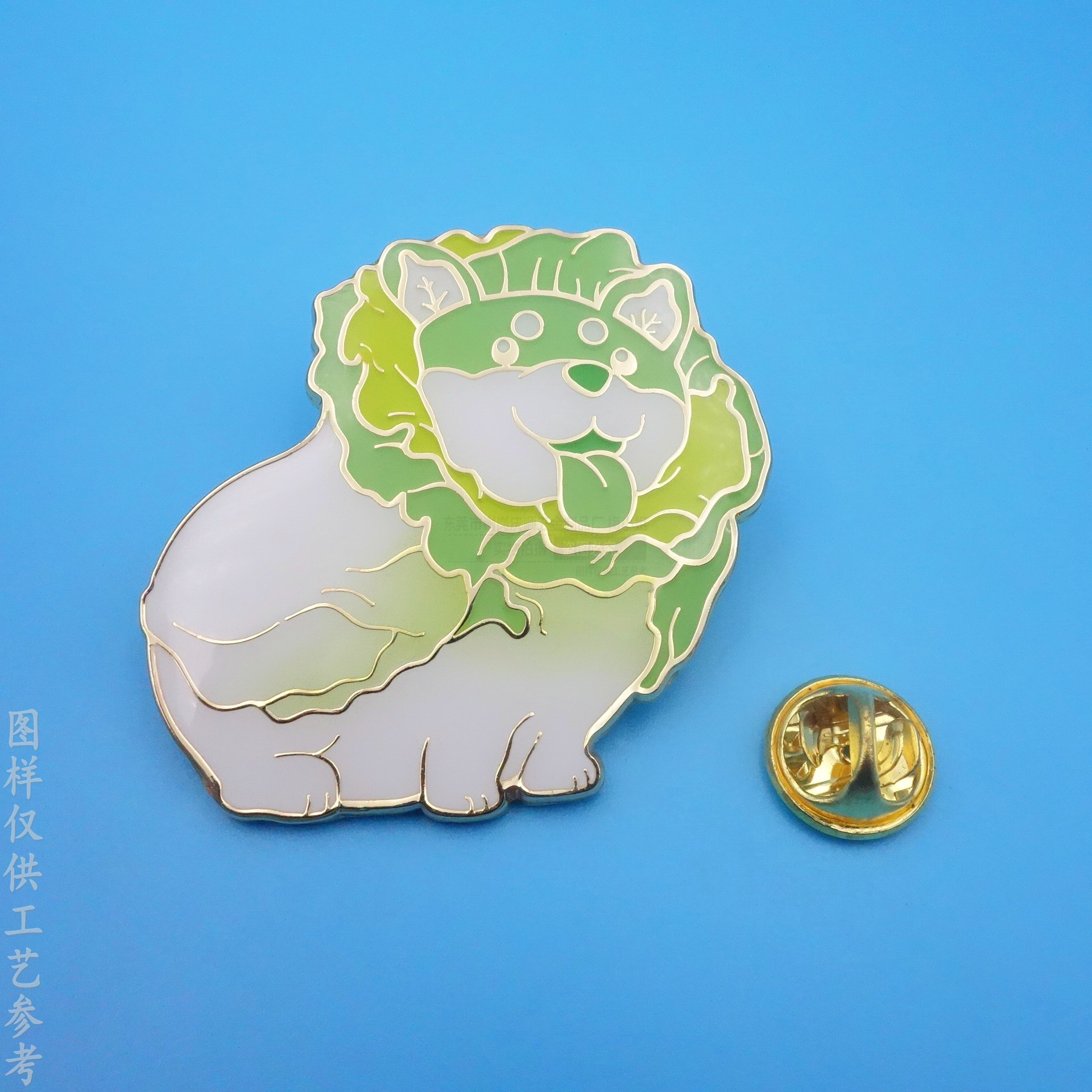 工厂定制uv印刷滴胶徽章 锌合金烤漆金属徽章 渐变色胸针定做