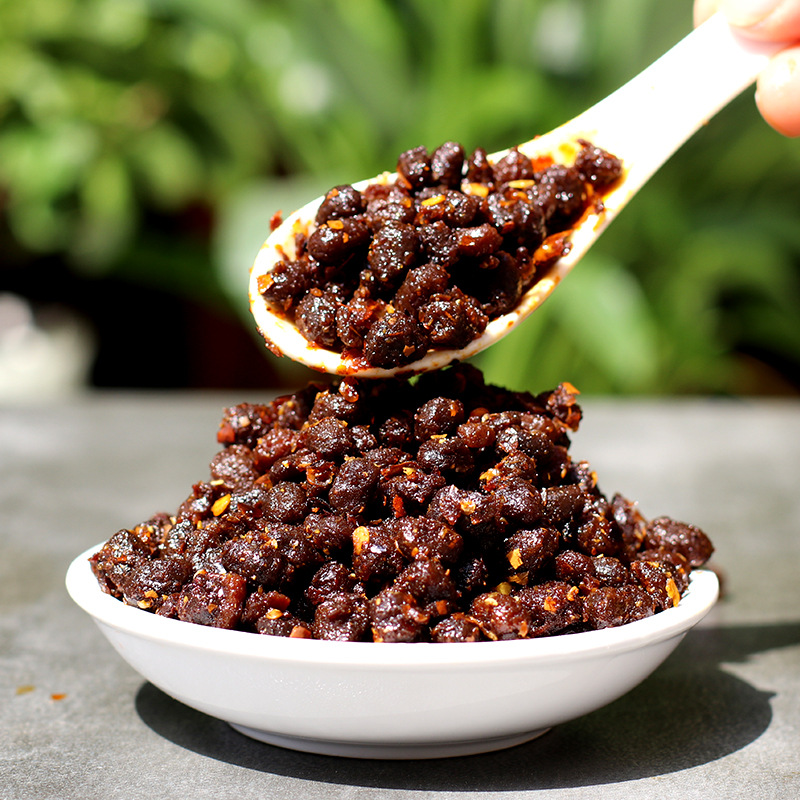 云南七甸风味豆鼓豆瓣酱麻辣香辣黑豆豉油豆鼓臭豆豉下饭炒菜调料