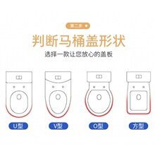 凯迪克通用马桶盖宾利座便盖加厚方型盖子老式配件家用坐便器圈盖