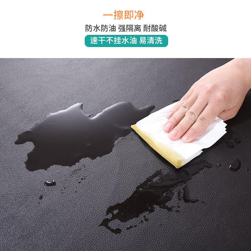 Labor Protection Apron Waterproof and Oilproof Apron Apron Kitchen and Canteen Rice Lengthened PVC Leather Apron Industrial Neck-Hanging Apron