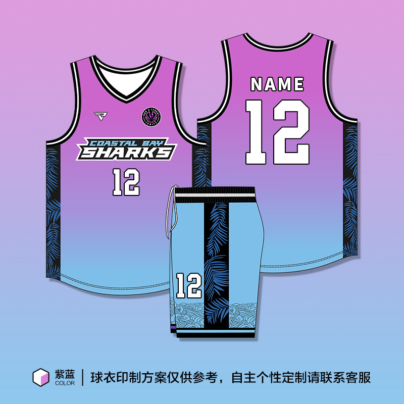 新款篮球服个性定制套装夏令营训练运动速干球衣校运会比赛团体服