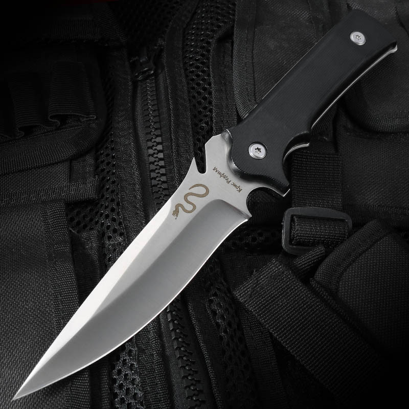 热销户外高硬度龙骨一体小直刀剑龙随身野营装备锋利战术军工刀具