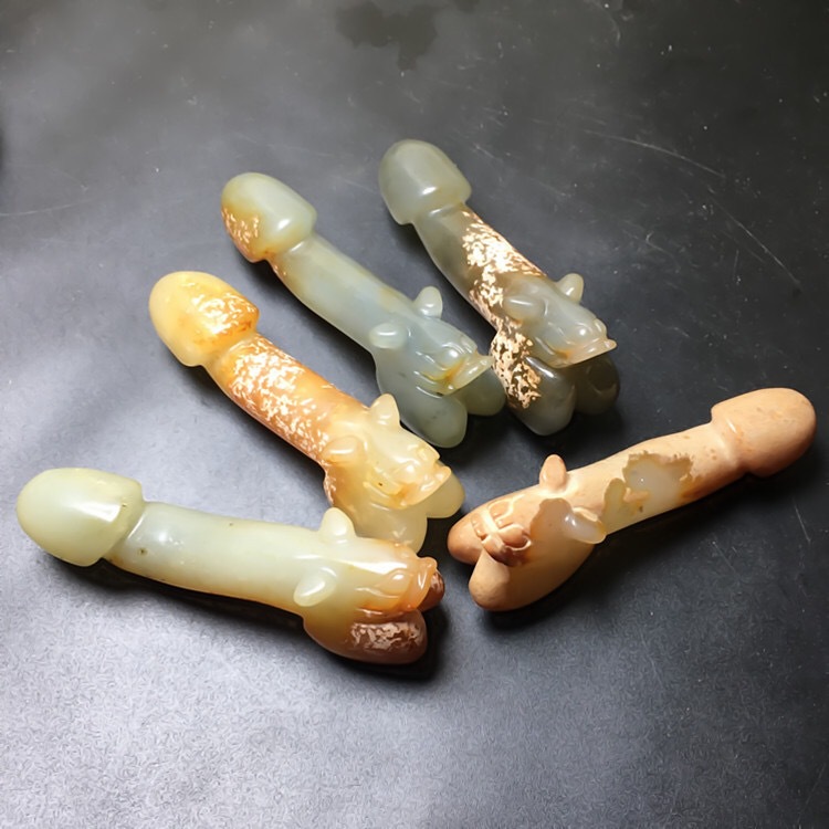 古玉老玉手把件岫玉玉根把件高古玉玉佩文玩玉坠古董