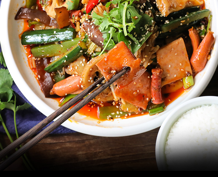 川味十院子 干拌冒菜底料麻辣烫冒菜捞菜调料 干拌冒菜料一件代发