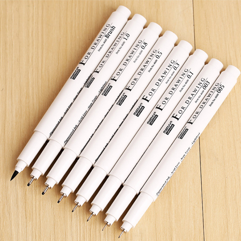 日本内田美辉4600针管笔 草图笔 绘图勾线笔 手绘动漫高达模型笔