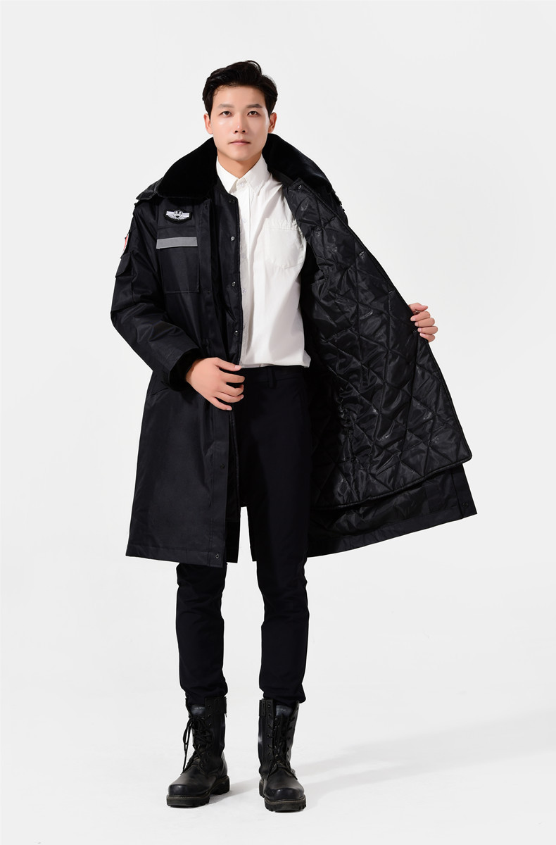 批发棉大衣 保安大衣男加厚多功能军大衣防寒服冬装棉衣棉服定制