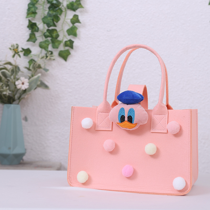 Wholesale Felt Bag Felt Handbag Felt Pouch Hand-Held Shopping Gift Cartoon Felt Handbag