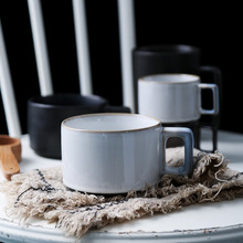 北欧LZ外贸原单陶瓷咖啡杯家用创意美式大小容量马克杯咖啡杯子