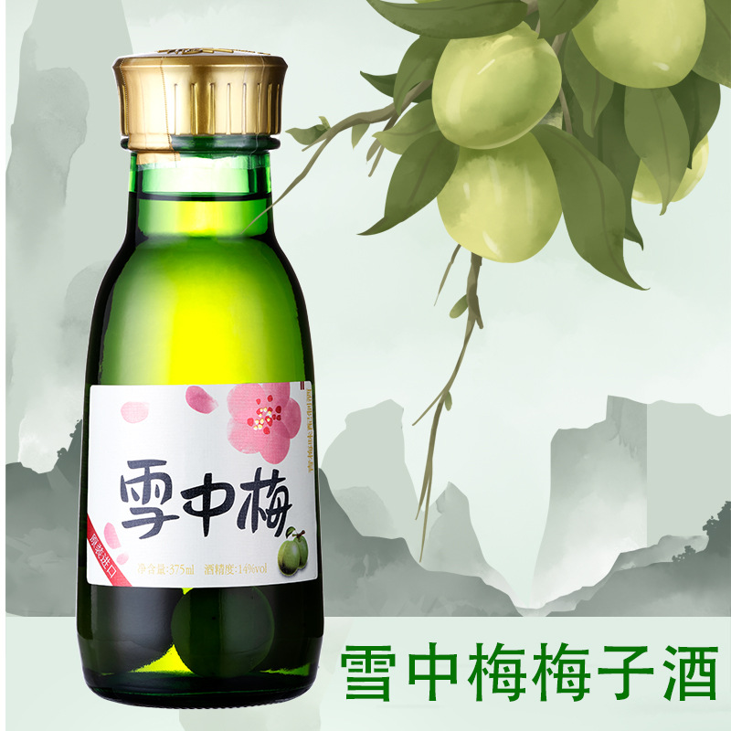 韩国原装进口雪中梅梅子酒360ml