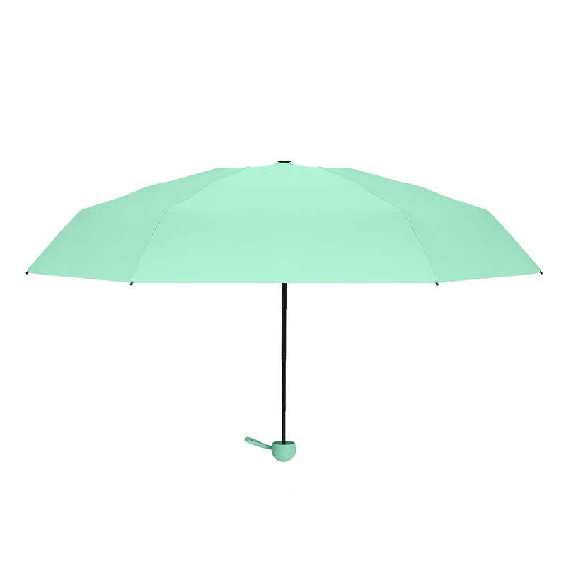 Vinyl Outdoor Sunshade Folding Gift Umbrella Sunny and Rainy Sun Umbrella Can Set Logo Sunscreen Capsule 50% off Advertising Umbrella