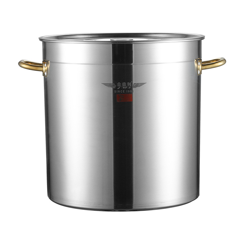 Stainless Steel Soup Bucket Soup Pot Thickened Large Capacity Soup with Lid Grain Bucket Meat Stewed with Soy Sauce and Strained before Serving Barrels Hotel Canteen Factory Direct Sales