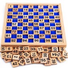 百数板蒙氏数学教具1-100数字连续板儿童早教启蒙认数字玩具积木