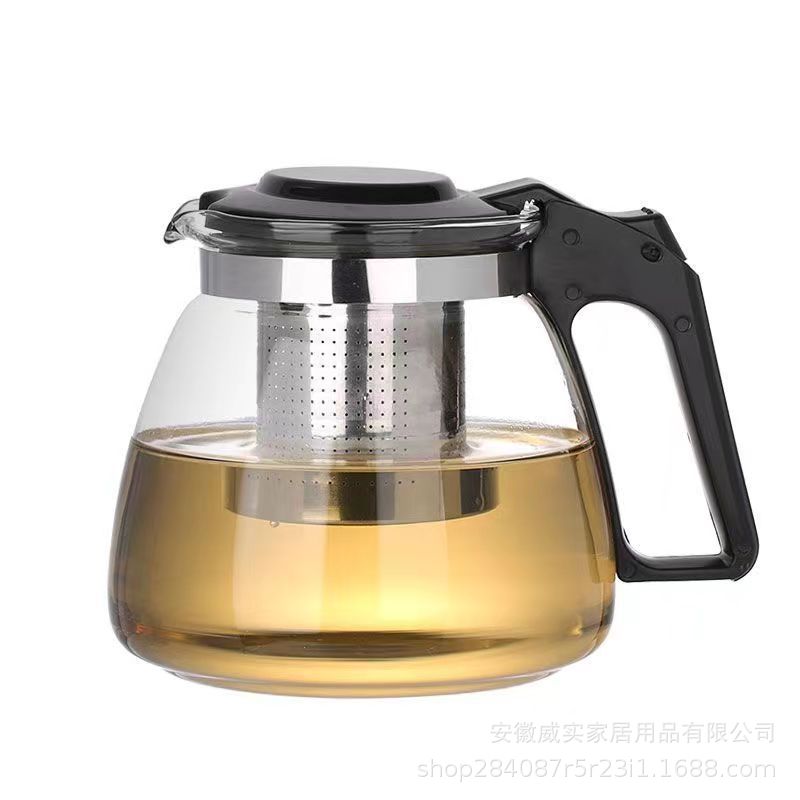 1 Pot 4 Cups 1000 Ml Heat-Resistant Glass Teapot Scented Teapot Filter Screen Glass Tea Set Four-in-One