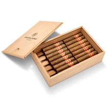 新款木质雪茄盒抽拉盖雪茄香烟收纳盒大容量密封雪茄保湿盒香烟盒