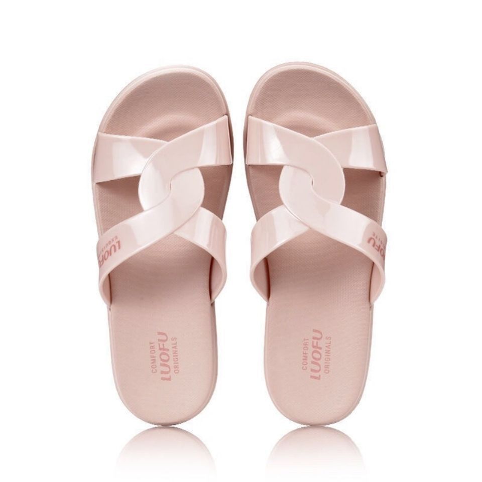 luofu罗敷拖鞋女夏外穿时尚家居室内防滑防臭静音浴室洗澡凉拖