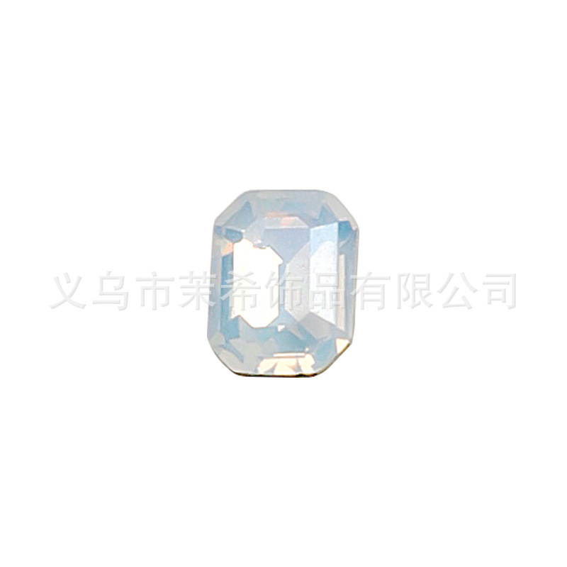 New Nail Ornament K9 Snow Protein Golden Bottom Pointed Bottom Loose Diamond Flash Multi-Cut Peach Heart Oval Jewelry