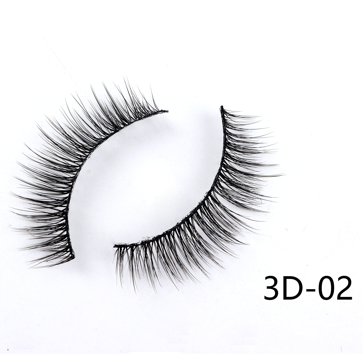 in Stock Wholesale Three Pairs Pack Eyelash Set Soft Natural Thick Long False Eyelashes Enlarge Eyes