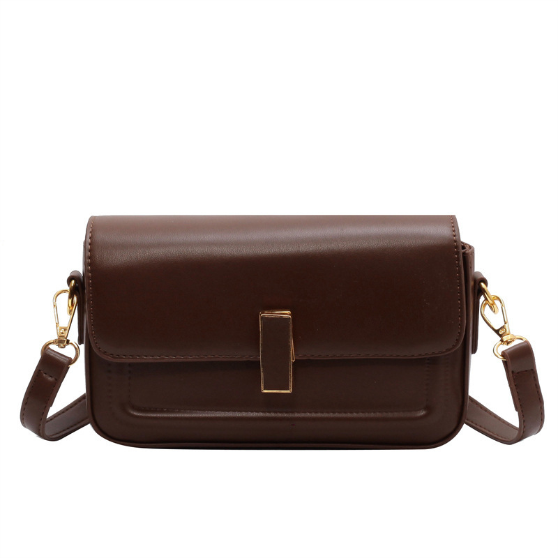 Cross-Border Women's Bag 2022 Autumn New European and American Retro Shoulder Women's Bag Simple All-Match Crossbody Small Square Bag Mobile Phone Bag