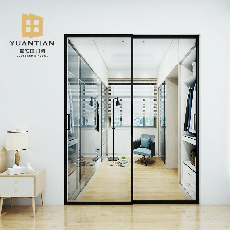 佛山厂家批发网红窄边玻璃移门 隔断厨房阳台极窄铝合金推拉门