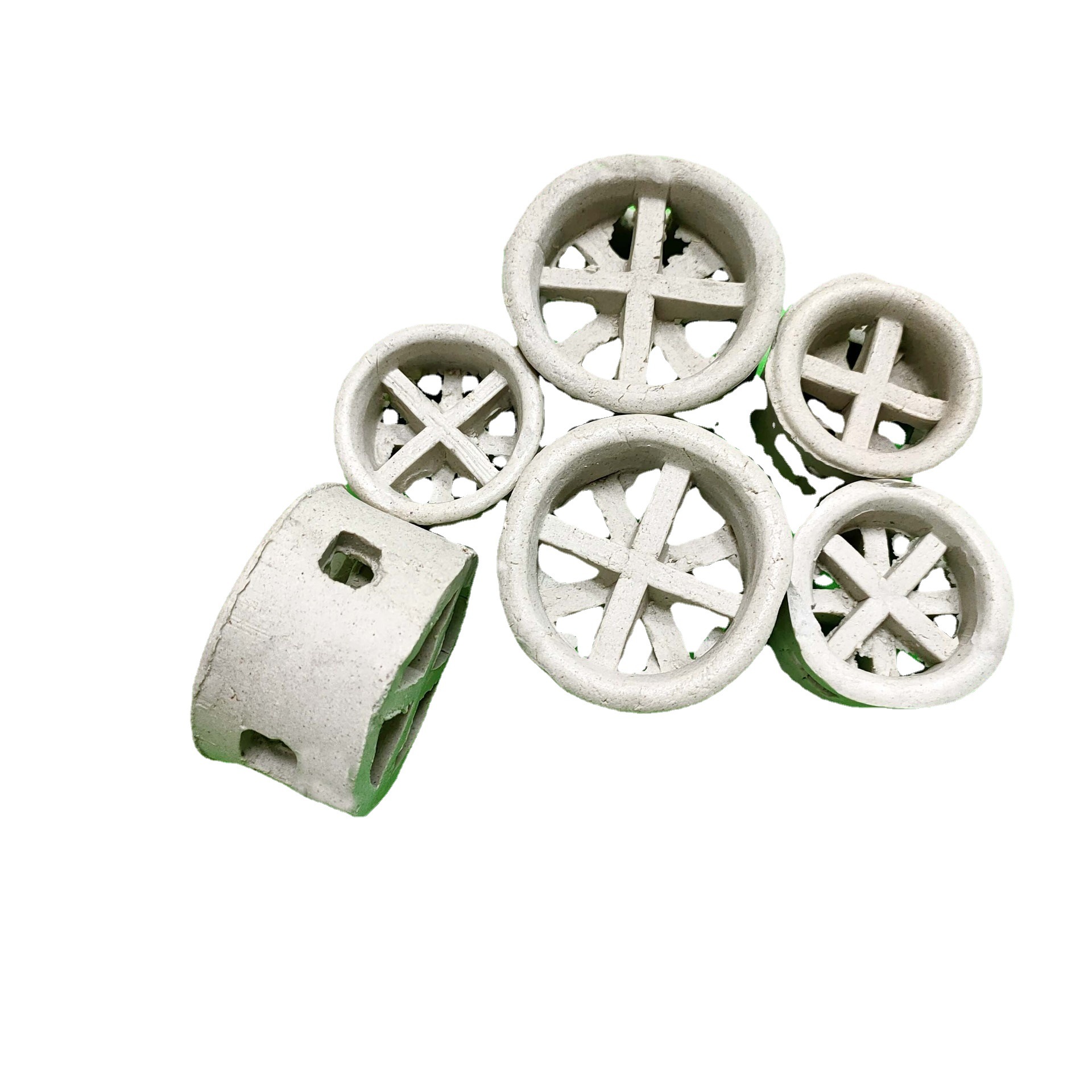 【五峰山牌】陶瓷阶梯环填料 吸收塔陶瓷阶梯环 耐酸耐碱耐腐蚀