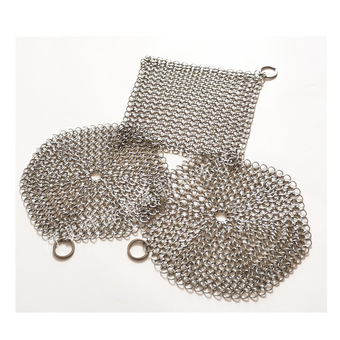 定制编织不锈钢环网镀铬不锈钢o环装饰金属圆环网带楼梯装饰网帘