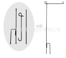 源头常规尺寸花园旗旗杆铁质材质烤漆工艺