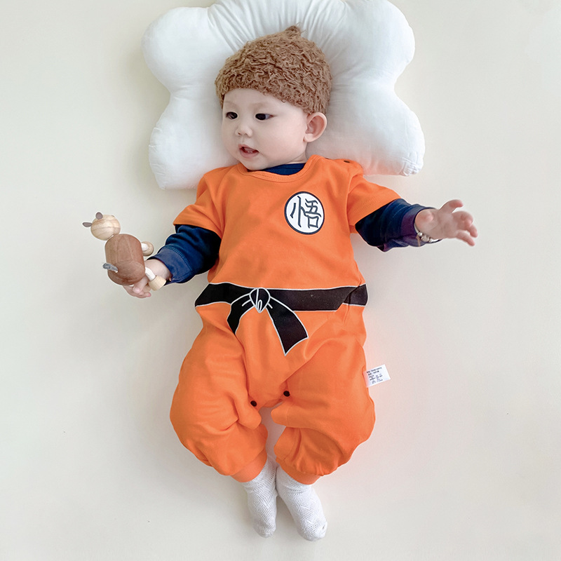 Baby Cartoon Jumpsuit Autumn Baby Cotton Wukong Cute Shape Clothes Long Sleeve Newborn Autumn Romper Baby Clothes