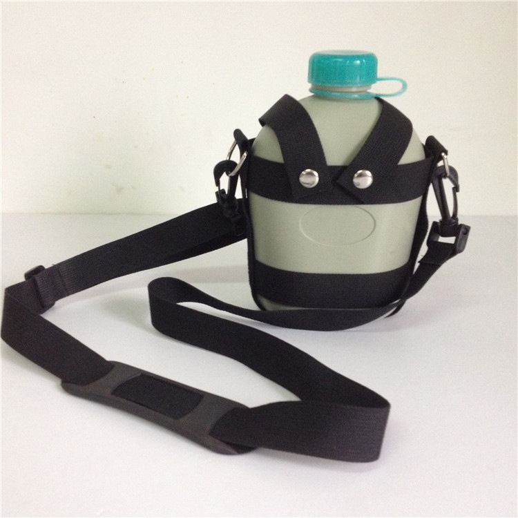 四向包裹可拆卸水壶套挂带 户外野营水壶背带 旅行能量饮料瓶背带