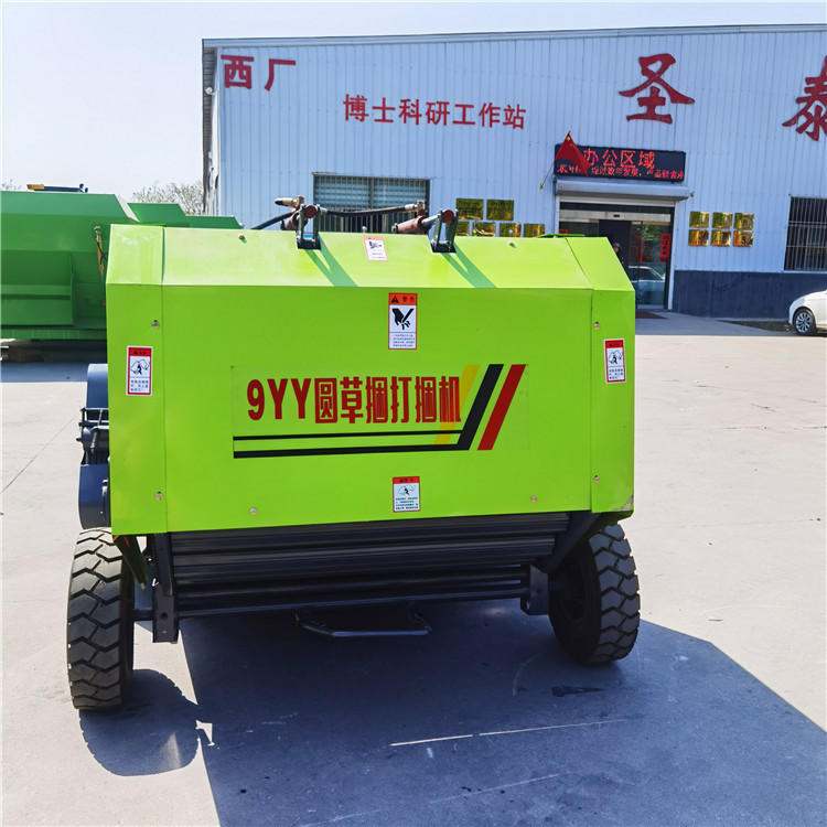 农田打草捆的机器 行走式草捆机 全自动自动捆草机