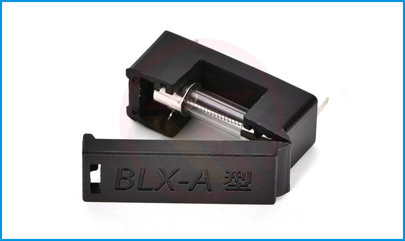 blx-a型 带盖保险丝座 5x20 保险管座子 环保 黑色翻盖保险丝底座