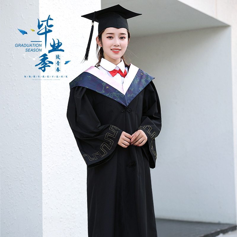学士服学位服大学生毕业礼服演出服本科学院风文科医