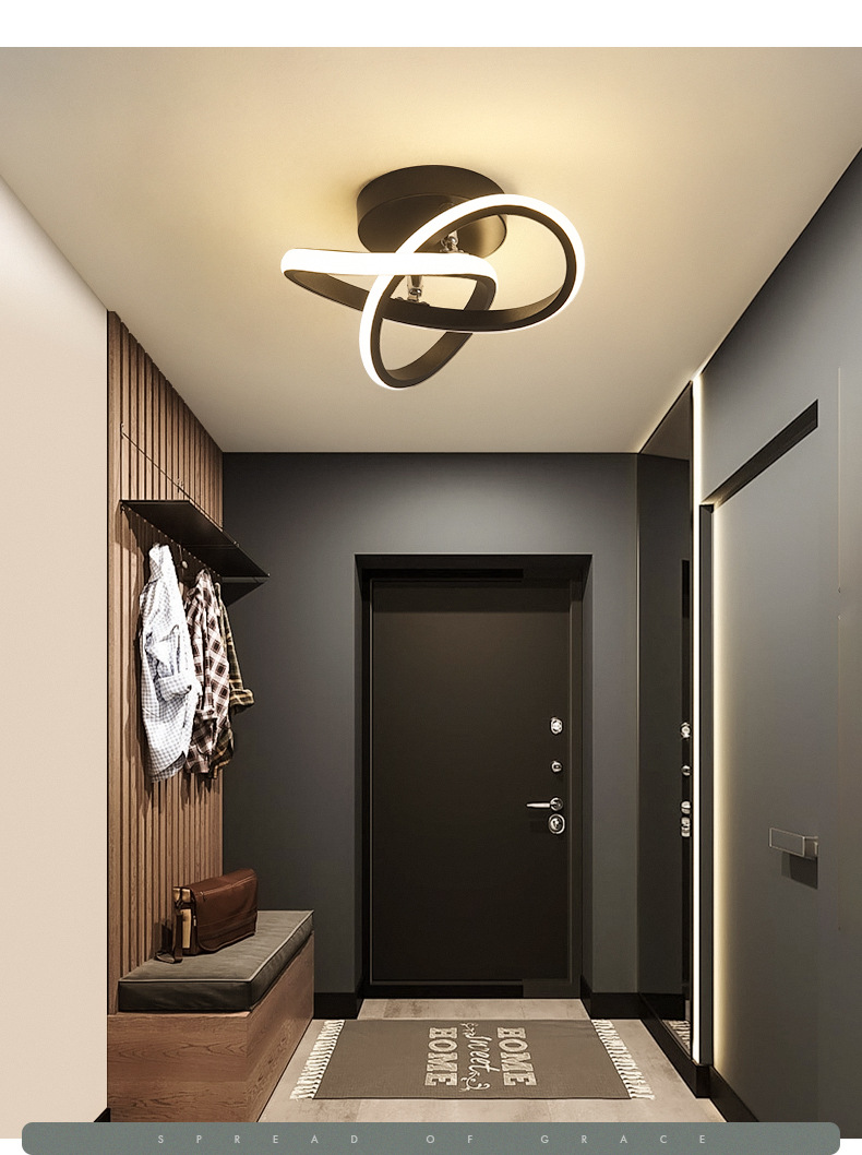 过道灯走廊灯吸顶吊灯创意大门入户灯衣帽间灯简约现代玄关灯具