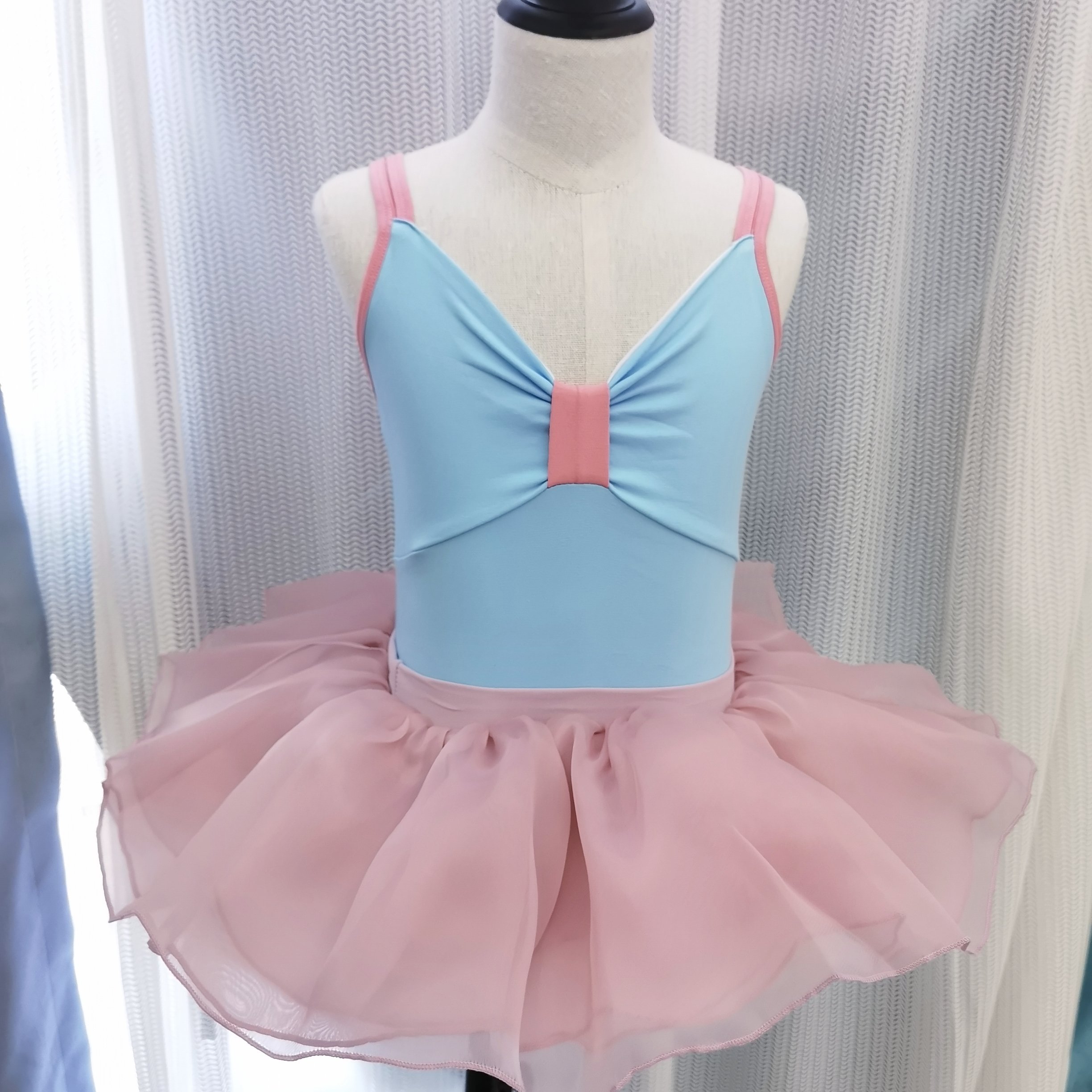 儿童舞蹈服女童练功服女孩夏季吊带跳舞裙芭蕾舞中国舞形体连体服