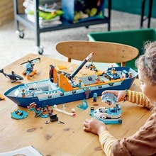 60368极地巨轮探险船城市系列积木拼装轮船海洋大型航母模型玩具