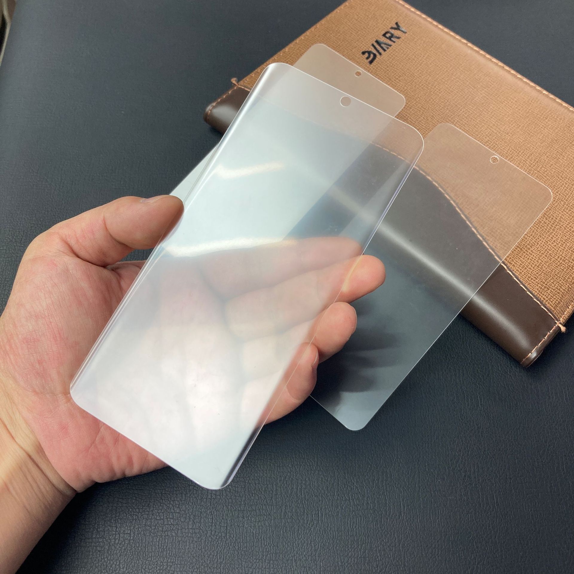 适用三星s21ultra防窥uv钢化膜s21plus曲面3d防窥uv保护贴膜白片
