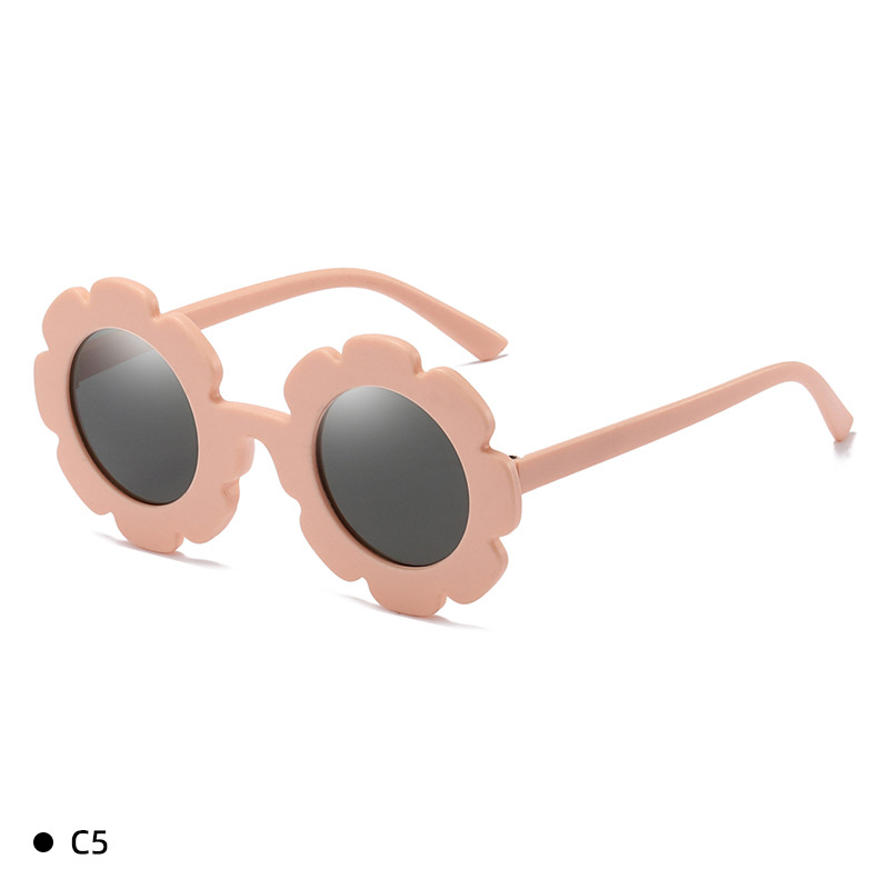 3109 Multi-Color Fashion Children's SUNFLOWER Sunglasses New Cross-Border Fashion Baby UV Protection Sunglasses PC Sheet