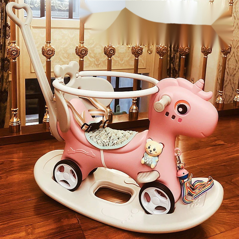 摇摇椅婴儿儿童摇摇马木马1-3周岁摇椅马两用摇摇车滑行车跨境