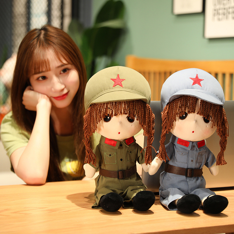 红军公仔毛绒玩具仿真红军菲儿玩偶-阿里巴巴